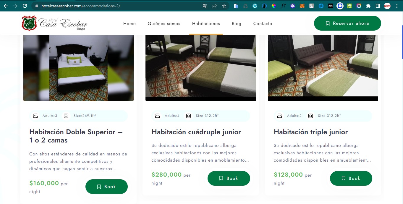 hotel booking website