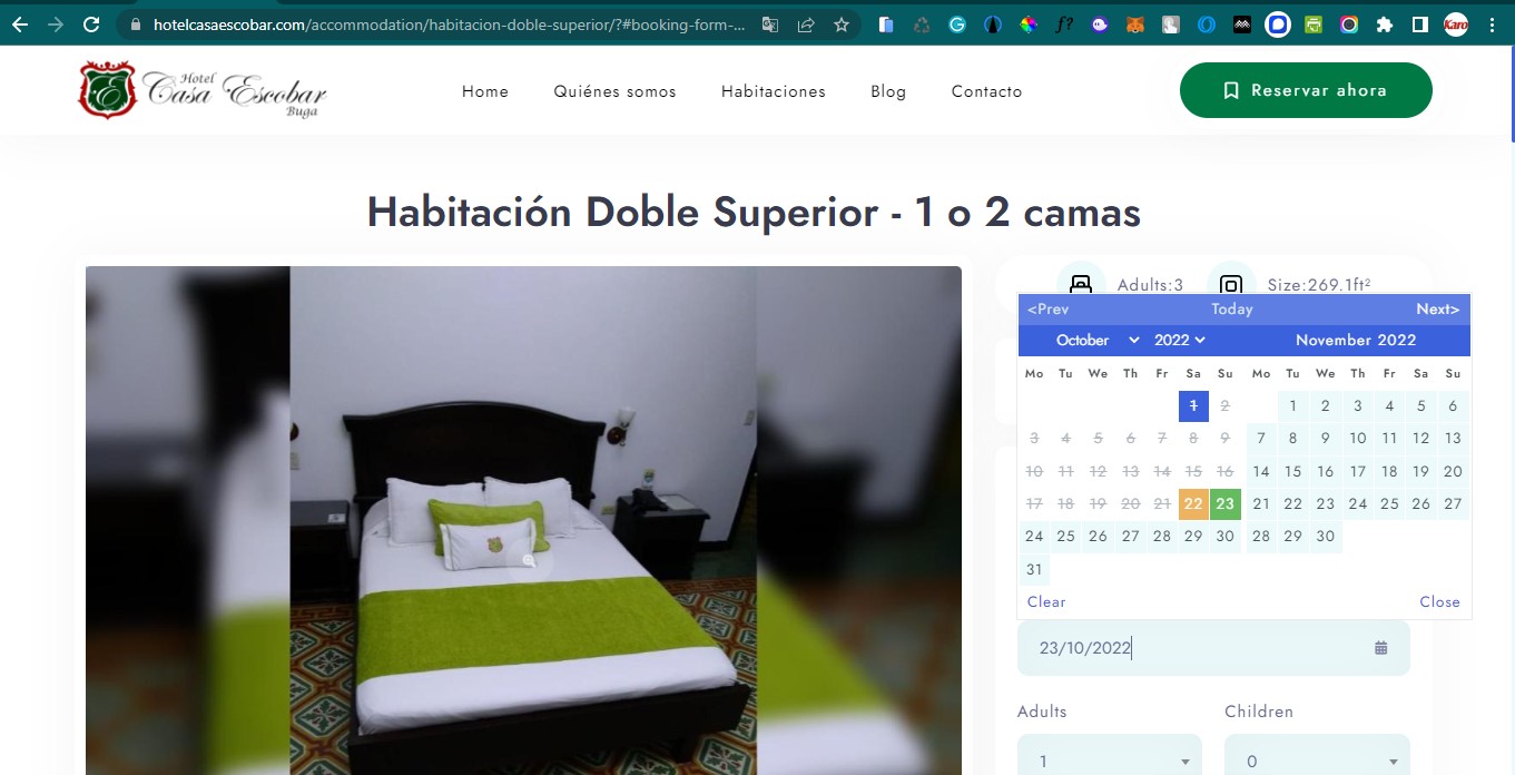 hotel booking website