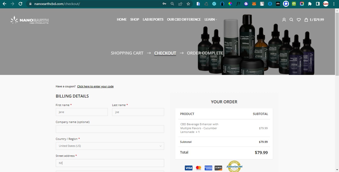 E-commerce website
