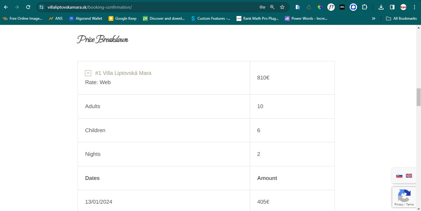 villaliptovskamara 3 hotel booking website